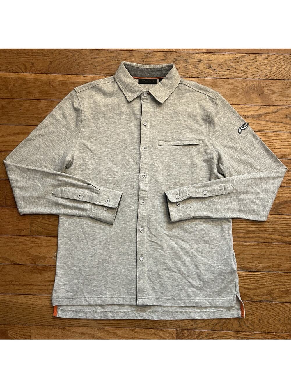 Kjus Inverness Texture Cashmere Blend Performance Button Up Shirt Men’s Small
